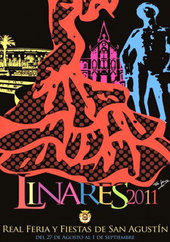Ser el ubetense Francisco Leiva Muro quien se imponga en el Concurso de Carteles de Feria de Linares 2011, de entre los cuarenta y seis proyectos presentados, con su trabajo titulado Feria Tradicin y Cultura el que represente la feria linarense. La obra de Leiva se caracteriza por un fondo negro, tal vez alegora de las noches de fiesta, sobre el cual representa los ya ms que tpicos elementos feriales: el traje de faralaes en tonos rojizos, el monumento al Minero -que aparece en dos ocasiones ms: el programa de feria de 2004 y el de 1968- y arquitecturas emblemticas como la Plaza de Toros y el Hospital de los Marqueses, con unos tonos muy elctricos que resaltan sobre la negrura del fondo.