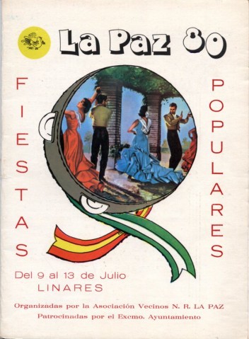 En pocos aos la barriada logra agrupar a ms de dos mil familias. Linares luca un urbanismo distinto ya que contaba con grandes espacios abiertos y zonas verdes que atraan cada julio a ms vecinos. Los festejos se haban convertido en la feria chica de Linares. En 1980, la Asociacin de Vecinos otorga al Gobernador Civil de la provincia, Enrique Gmez Palmero, el ttulo de Presidente del Comit de Honor de las fiestas de la barriada, le acompaan los delegados provinciales del Ministerio de Trabajo, de Cultura, de Sanidad y Seguridad, de Obras Pblicas y Urbanismo, del Consejo Superior de Deportes, alcalde de Linares, y el presidente de la comisin de Festejos y Deportes. Este ao se le aade la figura del Pregonero de honor que recaer en Enrique Gmez Fernndez, poeta y jefe de Personal de Azucareras Reunidas de Jan, quien adems de un hermoso discurso, fue el encargado de poner la banda a la Reina de las fiestas. Por otro lado, en el programa aparecen unas palabras del Cronista Oficial de la Ciudad, Juan Snchez Caballero. En esta ocasin la imagen utilizada en la portada (de autor desconocido) es una estampa flamenca insertada en una pandereta, con las banderas de Espaa y Andaluca. Esta misma idea de portada fue utilizada en el programa de feria de San Agustn de 1958, obra de Antonio Meneses y presentada en el concurso de carteles de feria de 1951. As pues, la pandereta se vuelve a utilizar, en este caso, para el programa de mano de la feria de La Paz en 2004. 