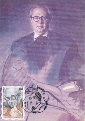 En 1993 se celebra el centenario del nacimiento del ilustre guitarrista linarense Andrs Segovia Torres. Por ello, el Crculo Filatlico y Numismtico de Linares solicit, ya desde 1988, una emisin conmemorativa de sellos a los Ministerios de Economa y Hacienda, Obras Pblicas y Transportes, as como a la Comisin de Programacin de Sellos y dems Signos de Franqueo de la Direccin General de Correos y Telgrafos en Madrid. La iniciativa fue apoyada por Diputacin Provincial de Jan, Delegacin Provincial de la Consejera de Cultura de la Junta de Andaluca y Gobierno Civil de Jan y el Ayuntamiento de Linares. Otras sociedades que participaron fueron la Federacin Espaola de Sociedades Filatlicas, la Federacin de Sociedades Filatlicas de Andaluca Ceuta y Melilla. 